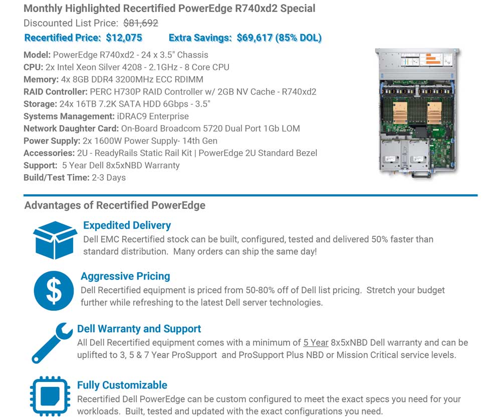 PowerEdge R740xd2 Special